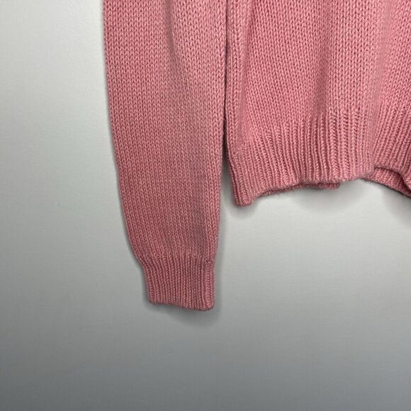 A.P.C. Sweater Women XS Elizabeth Fair Isle Pullover Pink Alpaca Blend - Picture 5 of 11